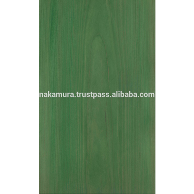 Dyed Japanese cedar sugi Veneer ,Red Black Yellow Green & Blue are available